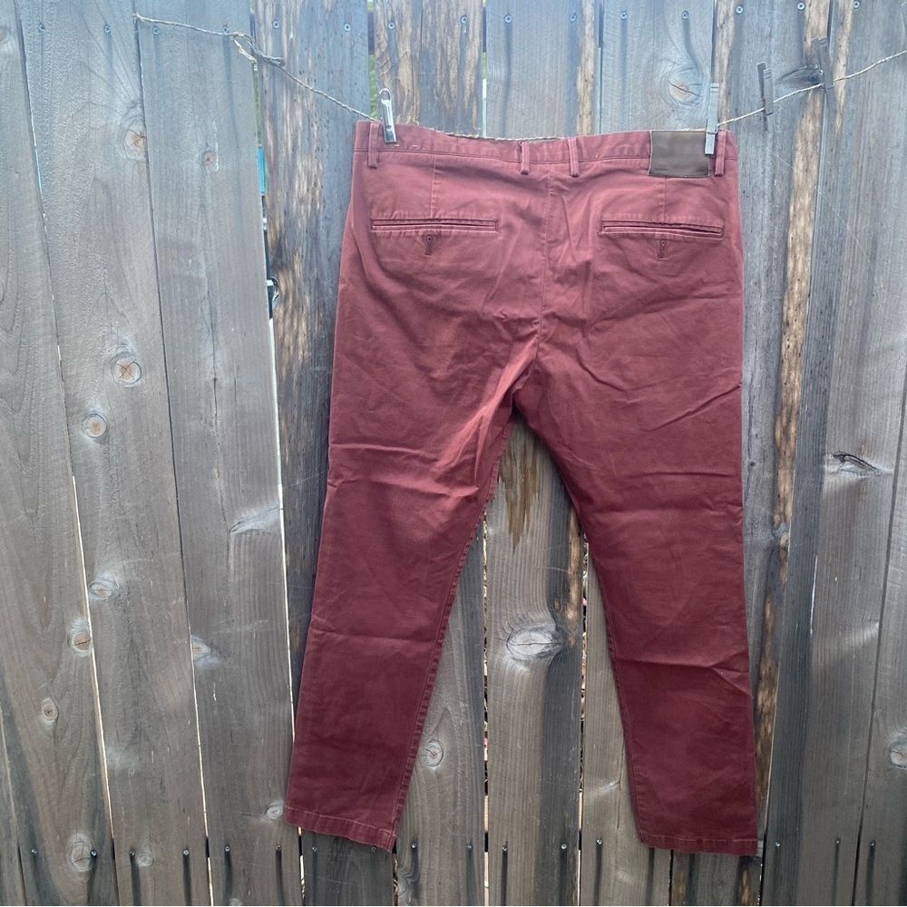All saints cotton blend red chinos size 36 - Picture 7 of 11